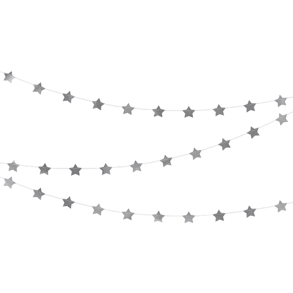 Garland Stars Silver